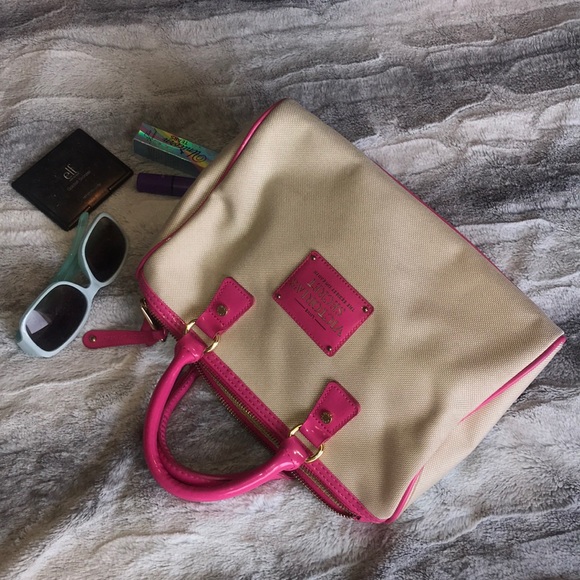 Victoria's Secret Handbags - VS Pink and Tan bag